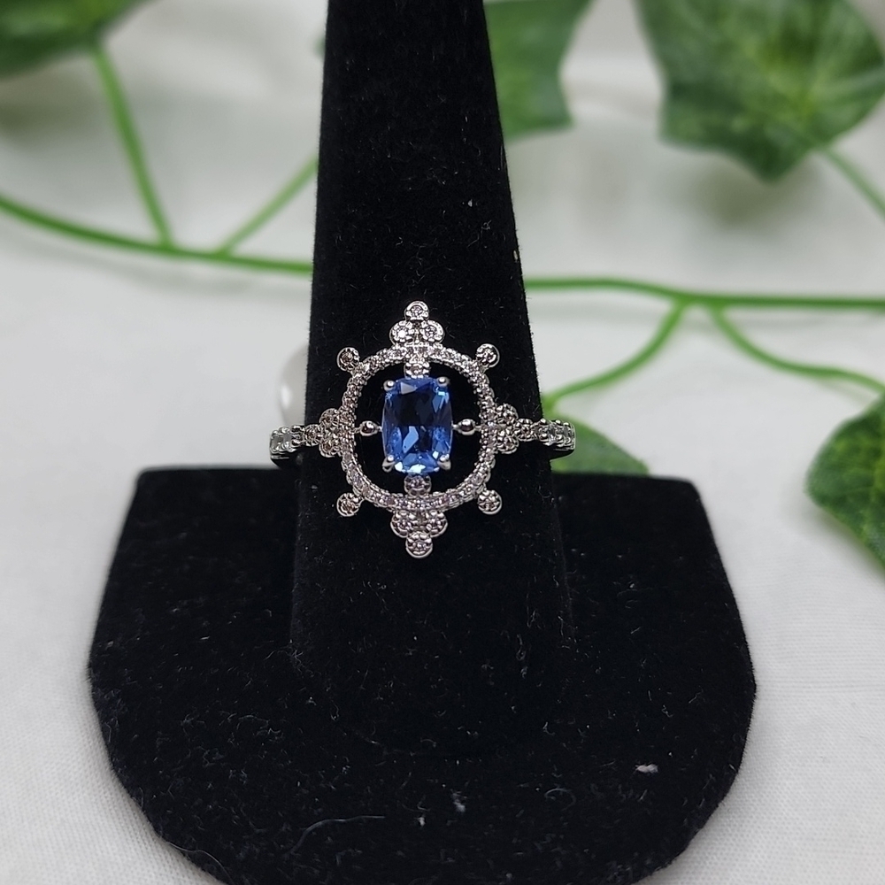 ART DECO SAPPHIRE RING - Picture 1 of 8